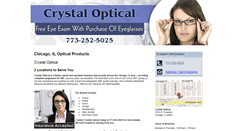 Desktop Screenshot of crystalopticalchicago.com